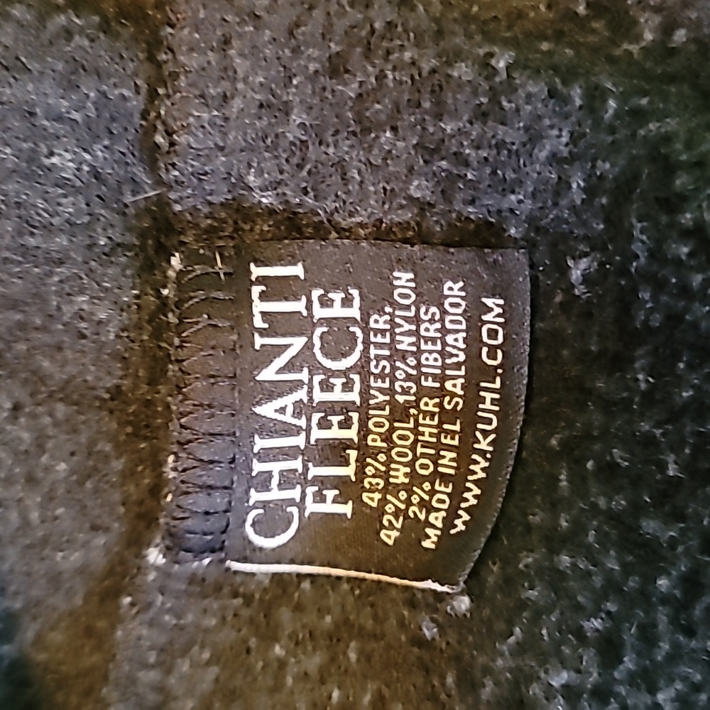 Kuhl Blue Striped Chianti Fleece Full Zip Wool Blend Hoodie Size Small - Picture 3 of 8